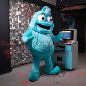 Disfraz de mascota de Cyan...