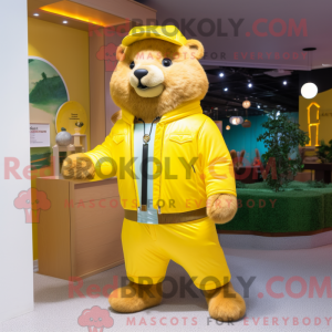 Citrongul Beaver maskot...