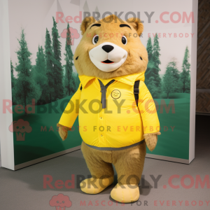 Citrongul Beaver maskot...