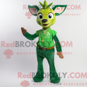 Green Roe Deer mascot...