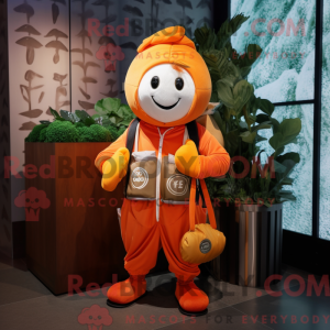 Orange Beet mascot costume...