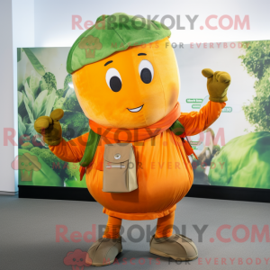Orange Beet mascot costume...