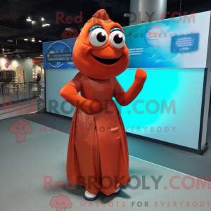 Rust Cod mascot costume...