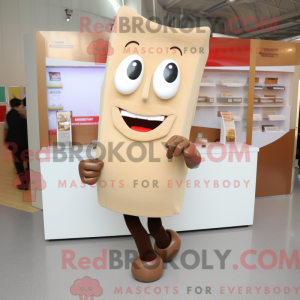 Beige Chocolate Bar mascot...