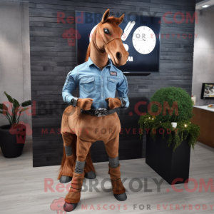 Rust Mare mascotte kostuum...