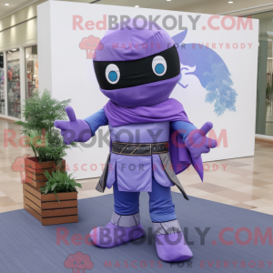 Lavender Ninja Maskottchen...