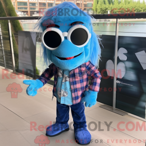 Blue Betta Fish mascot...
