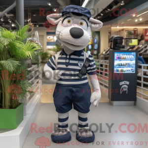 Postava maskota Navy Zebra...