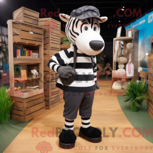 Postava maskota Navy Zebra...