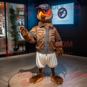 Brauner Fasan Maskottchen...