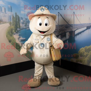 Beige Clam Chowder maskot...