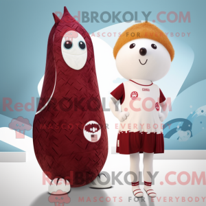 Maroon Ermine mascot...