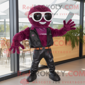 Magenta Spider maskot...