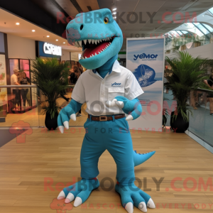 Cyan Tyrannosaurus...