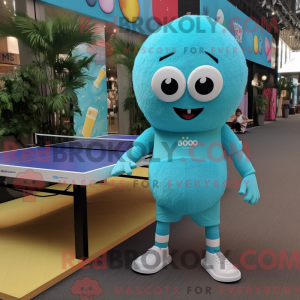Cyan Ping Pong Table...
