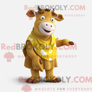 Maskotka Gold Jersey Cow to...