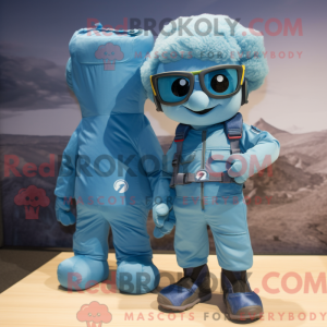 Cyan Para Commando mascot...