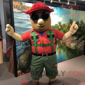 Red Green Beret mascot...