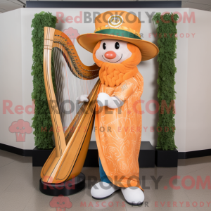 Peach Celtic Harp maskot...