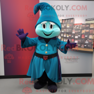 Teal Magician mascot...