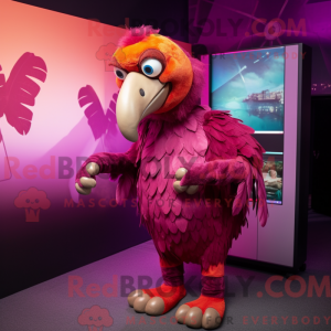 Magenta Vulture Maskottchen...