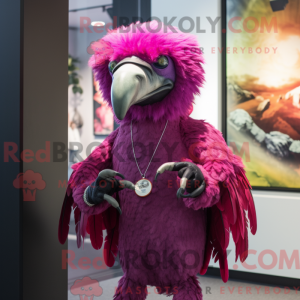 Magenta Vulture Maskottchen...