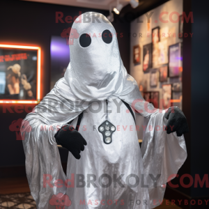 Silver Ghost mascot costume...