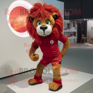 Red Tamer Lion Maskottchen...