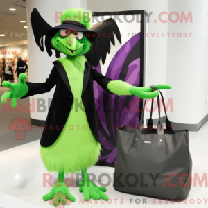 Lime Green Harpy maskot...