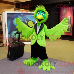 Limegrønn Harpy máscara de...