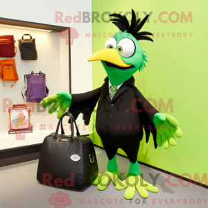Lime Green Harpy mascot...