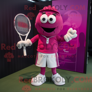 Magenta tennisketcher...