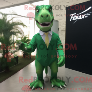 Forest Green T Rex mascot...