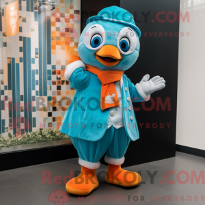 Cyan Mandarin mascot...