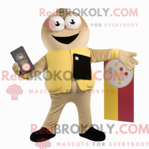 Gold Juggle mascot costume...