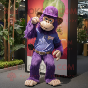 Purple Monkey maskot...