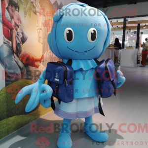 Sky Blue Kraken mascot...