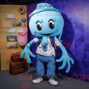 Sky Blue Kraken mascot...