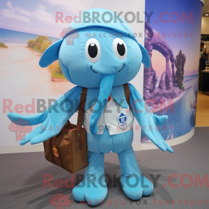 Sky Blue Kraken mascot...