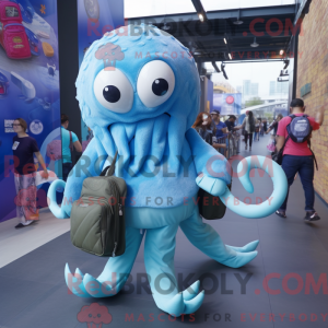 Sky Blue Kraken mascot...