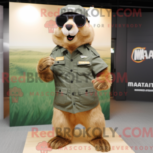 Marmot mascot costume...