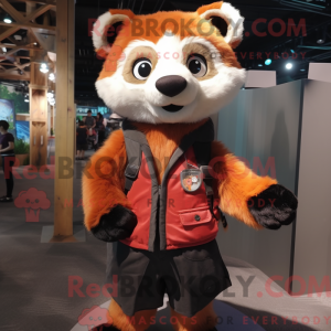 Roter Panda Maskottchen...