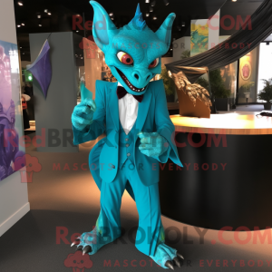 Turquoise Gargoyle mascot...