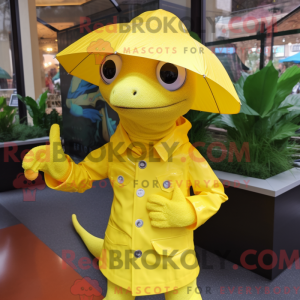 Citrongul Geckos maskot...