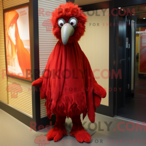 Disfraz de mascota Emu rojo...