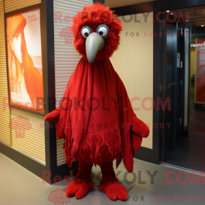 Maskottchenkostüm Roter Emu...