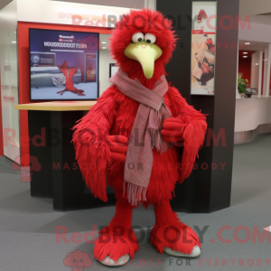 Disfraz de mascota Emu rojo...