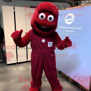 Maroon Spaghetti mascot...