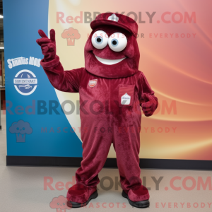 Maroon Spaghetti mascot...