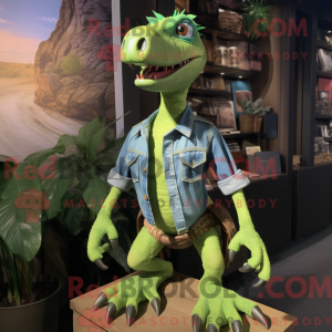 Limegrønn Deinonychus...